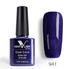 Load image into Gallery viewer, New Free Shipping Nail Art Design Manicure Venalisa 60Color 7.5Ml Soak Off Enamel Gel Polish UV Gel Nail Polish Lacquer Varnish