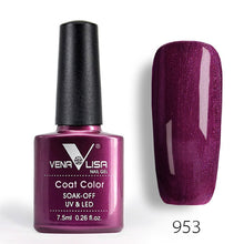 Load image into Gallery viewer, New Free Shipping Nail Art Design Manicure Venalisa 60Color 7.5Ml Soak Off Enamel Gel Polish UV Gel Nail Polish Lacquer Varnish