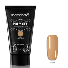 Load image into Gallery viewer, 30g Polygel Nail Acrylic Poly Gel Pink White Clear Crystal UV LED Builder Gel Tips Enhancement Slip Solution Quick Extension Gel