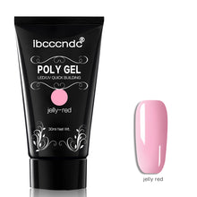 Load image into Gallery viewer, 30g Polygel Nail Acrylic Poly Gel Pink White Clear Crystal UV LED Builder Gel Tips Enhancement Slip Solution Quick Extension Gel