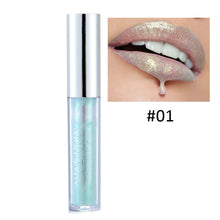 Load image into Gallery viewer, HANDAIYAN Shimmer Lip Gloss Waterproof Liquid Lipstick Moisturizer Laser Polarized Cosmetic Pearl Glitter Lipgloss Lip Plumper