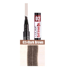 Load image into Gallery viewer, LULAA Waterproof Natural Eyebrow Pen Four-claw Eye Brow Tint Makeup Four Colors Eyebrow Pencil Brown Black Grey Brush Cosmetics