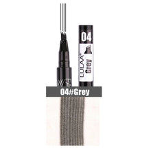 Load image into Gallery viewer, LULAA Waterproof Natural Eyebrow Pen Four-claw Eye Brow Tint Makeup Four Colors Eyebrow Pencil Brown Black Grey Brush Cosmetics