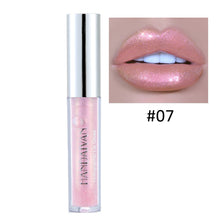 Load image into Gallery viewer, HANDAIYAN Shimmer Lip Gloss Waterproof Liquid Lipstick Moisturizer Laser Polarized Cosmetic Pearl Glitter Lipgloss Lip Plumper