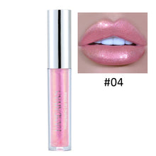 Load image into Gallery viewer, HANDAIYAN Shimmer Lip Gloss Waterproof Liquid Lipstick Moisturizer Laser Polarized Cosmetic Pearl Glitter Lipgloss Lip Plumper