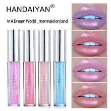 Load image into Gallery viewer, HANDAIYAN Shimmer Lip Gloss Waterproof Liquid Lipstick Moisturizer Laser Polarized Cosmetic Pearl Glitter Lipgloss Lip Plumper