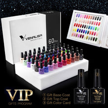 Load image into Gallery viewer, New Free Shipping Nail Art Design Manicure Venalisa 60Color 7.5Ml Soak Off Enamel Gel Polish UV Gel Nail Polish Lacquer Varnish