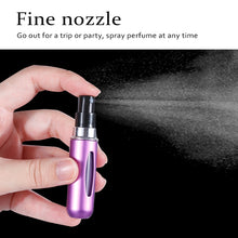 Load image into Gallery viewer, OSHIONER 5ml 8ml Refillable Mini Perfume Spray Bottle Aluminum Spray Atomizer Portable Travel Cosmetic Container Perfume Bottle