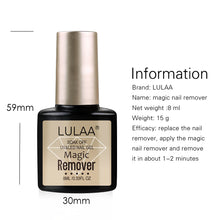 Load image into Gallery viewer, LULAA 2019 New Magic Burst Gel Nail Polish Remover Cleaner Nail UV Gel Degreaser Liquid Remove Sticky Layer Manicure Tools 8ml