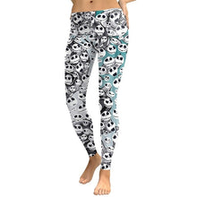 Load image into Gallery viewer, NADANBAO New Arrival Leggings Women Skull Head 3D Printed Camouflage Legging Workout Leggins Slim Elastic Plus Size Pants Legins