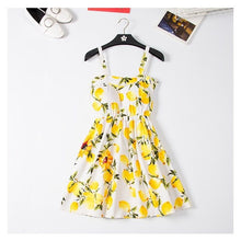 Load image into Gallery viewer, Marwin 2019 New Off shoulder ruffle Dot summer Dress women white strap chiffon beach Boho party sexy dresses vestido furits