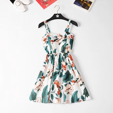 Load image into Gallery viewer, Marwin 2019 New Off shoulder ruffle Dot summer Dress women white strap chiffon beach Boho party sexy dresses vestido furits