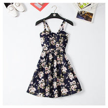 Load image into Gallery viewer, Marwin 2019 New Off shoulder ruffle Dot summer Dress women white strap chiffon beach Boho party sexy dresses vestido furits
