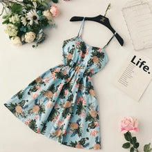 Load image into Gallery viewer, Marwin 2019 New Off shoulder ruffle Dot summer Dress women white strap chiffon beach Boho party sexy dresses vestido furits