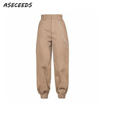 Load image into Gallery viewer, Spring 2019 fashion woman camo pants women cargo high waist pants loose trousers joggers women camouflage sweatpants streetwear
