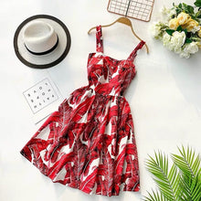 Load image into Gallery viewer, Marwin 2019 New Off shoulder ruffle Dot summer Dress women white strap chiffon beach Boho party sexy dresses vestido furits