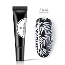 Load image into Gallery viewer, BORN PRETTY Nail Stamping Gel Polish 8ml Black White Stamp Print Oil UV Gel Lacquer Soak Off Varnish for Nail Art Stamping Plate