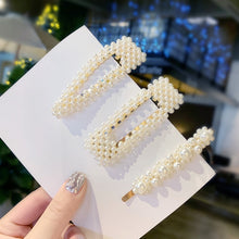 Load image into Gallery viewer, Ins Fashion 1Set Women Girls Elegant Pearls Hair Clips Sweet Headwear Hair Ornament Hairpins Barrettes Headband Hair Accessories