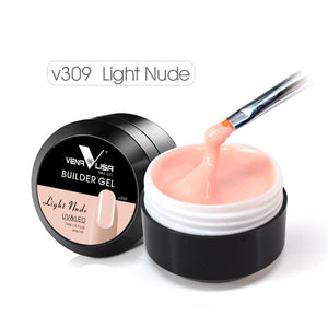 2019 New Products Wholesale Nail Gel CANNI Nail Extension Gels Thick Builder Gel Natural Camouflage UV Gel 15ml manicure led
