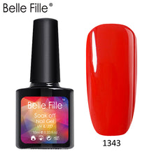 Load image into Gallery viewer, Belle Fille Base and Top Coat Gel Nail Polish UV 10ml Transparent Soak Off Primer Gel Polish Gel Lacquer Nail Art Manicure