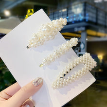 Load image into Gallery viewer, Ins Fashion 1Set Women Girls Elegant Pearls Hair Clips Sweet Headwear Hair Ornament Hairpins Barrettes Headband Hair Accessories