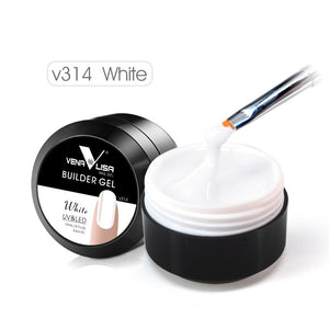 2019 New Products Wholesale Nail Gel CANNI Nail Extension Gels Thick Builder Gel Natural Camouflage UV Gel 15ml manicure led