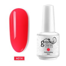 Load image into Gallery viewer, ROHWXY 15ml Uv Gel Nail Polish Top Uv Led Gel Nail Art Varnish Hybrid Soak Off Gel Lacquer Lucky Nail Paint Gel Polish Gellak