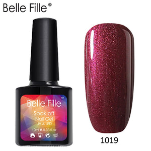 Belle Fille Base and Top Coat Gel Nail Polish UV 10ml Transparent Soak Off Primer Gel Polish Gel Lacquer Nail Art Manicure