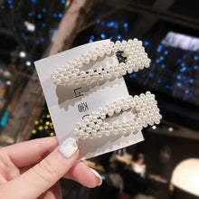 Load image into Gallery viewer, Ins Fashion 1Set Women Girls Elegant Pearls Hair Clips Sweet Headwear Hair Ornament Hairpins Barrettes Headband Hair Accessories