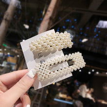 Load image into Gallery viewer, Ins Fashion 1Set Women Girls Elegant Pearls Hair Clips Sweet Headwear Hair Ornament Hairpins Barrettes Headband Hair Accessories