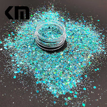 Load image into Gallery viewer, KM GLITTER Top Popular Best Sales Chunky Mixed Fairy Face Body Craft Rose Sequins Manicure Rose Gold Glitter for Nail Decoration