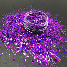 Load image into Gallery viewer, KM GLITTER Top Popular Best Sales Chunky Mixed Fairy Face Body Craft Rose Sequins Manicure Rose Gold Glitter for Nail Decoration