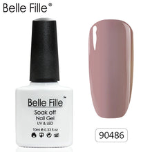 Load image into Gallery viewer, Belle Fille Base and Top Coat Gel Nail Polish UV 10ml Transparent Soak Off Primer Gel Polish Gel Lacquer Nail Art Manicure