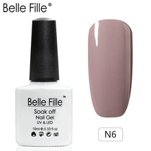 Load image into Gallery viewer, Belle Fille Base and Top Coat Gel Nail Polish UV 10ml Transparent Soak Off Primer Gel Polish Gel Lacquer Nail Art Manicure