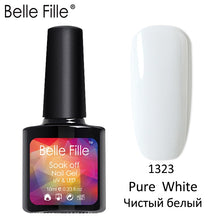 Load image into Gallery viewer, Belle Fille Base and Top Coat Gel Nail Polish UV 10ml Transparent Soak Off Primer Gel Polish Gel Lacquer Nail Art Manicure