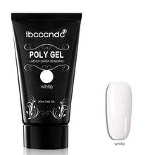 Load image into Gallery viewer, 30g Polygel Nail Acrylic Poly Gel Pink White Clear Crystal UV LED Builder Gel Tips Enhancement Slip Solution Quick Extension Gel