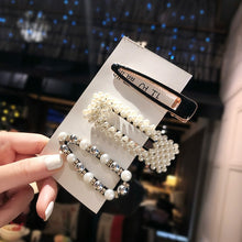 Load image into Gallery viewer, Ins Fashion 1Set Women Girls Elegant Pearls Hair Clips Sweet Headwear Hair Ornament Hairpins Barrettes Headband Hair Accessories