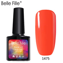 Load image into Gallery viewer, Belle Fille Base and Top Coat Gel Nail Polish UV 10ml Transparent Soak Off Primer Gel Polish Gel Lacquer Nail Art Manicure