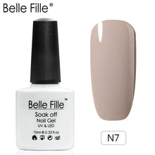 Load image into Gallery viewer, Belle Fille Base and Top Coat Gel Nail Polish UV 10ml Transparent Soak Off Primer Gel Polish Gel Lacquer Nail Art Manicure