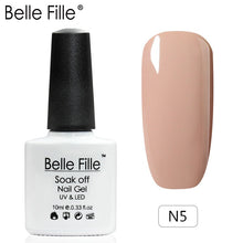 Load image into Gallery viewer, Belle Fille Base and Top Coat Gel Nail Polish UV 10ml Transparent Soak Off Primer Gel Polish Gel Lacquer Nail Art Manicure