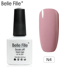 Load image into Gallery viewer, Belle Fille Base and Top Coat Gel Nail Polish UV 10ml Transparent Soak Off Primer Gel Polish Gel Lacquer Nail Art Manicure
