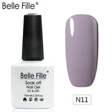 Load image into Gallery viewer, Belle Fille Base and Top Coat Gel Nail Polish UV 10ml Transparent Soak Off Primer Gel Polish Gel Lacquer Nail Art Manicure