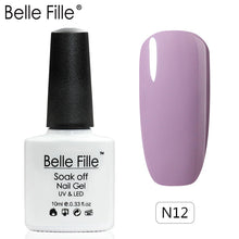 Load image into Gallery viewer, Belle Fille Base and Top Coat Gel Nail Polish UV 10ml Transparent Soak Off Primer Gel Polish Gel Lacquer Nail Art Manicure