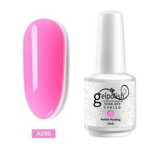 Load image into Gallery viewer, ROHWXY 15ml Uv Gel Nail Polish Top Uv Led Gel Nail Art Varnish Hybrid Soak Off Gel Lacquer Lucky Nail Paint Gel Polish Gellak
