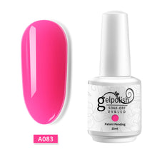 Load image into Gallery viewer, ROHWXY 15ml Uv Gel Nail Polish Top Uv Led Gel Nail Art Varnish Hybrid Soak Off Gel Lacquer Lucky Nail Paint Gel Polish Gellak