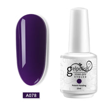 Load image into Gallery viewer, ROHWXY 15ml Uv Gel Nail Polish Top Uv Led Gel Nail Art Varnish Hybrid Soak Off Gel Lacquer Lucky Nail Paint Gel Polish Gellak
