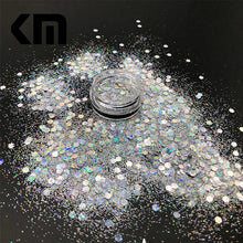 Load image into Gallery viewer, KM GLITTER Top Popular Best Sales Chunky Mixed Fairy Face Body Craft Rose Sequins Manicure Rose Gold Glitter for Nail Decoration