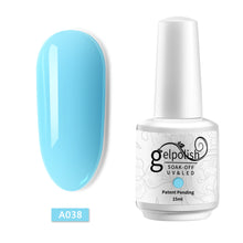 Load image into Gallery viewer, ROHWXY 15ml Uv Gel Nail Polish Top Uv Led Gel Nail Art Varnish Hybrid Soak Off Gel Lacquer Lucky Nail Paint Gel Polish Gellak