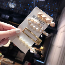 Load image into Gallery viewer, Ins Fashion 1Set Women Girls Elegant Pearls Hair Clips Sweet Headwear Hair Ornament Hairpins Barrettes Headband Hair Accessories