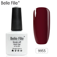 Load image into Gallery viewer, Belle Fille Base and Top Coat Gel Nail Polish UV 10ml Transparent Soak Off Primer Gel Polish Gel Lacquer Nail Art Manicure